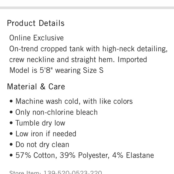 Brand new Abercrombie cropped tank top - Picture 5 of 7